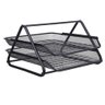 Organizador Documento Duplo Bandeja Escritorio Suporte Mesa Home Office Trabalho Arquivo Papel - 1