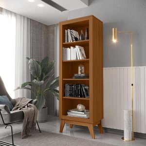 Estante Livreiro 4 Prateleiras com Pés em Mdf Versales 