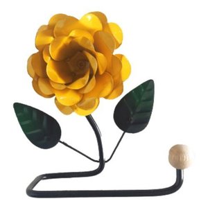 Porta Papel Higiênico de Parede em Ferro com Rosa:amarelo