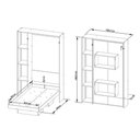 Ver imagem 2 de Cama Solteiro Articulada Dobrável Cm8013 Amêndoa - Tecno Mobili