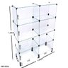 Estante de Vidro Modulado - 1,30 X 1,00 X 0,30 - 1