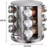 Porta Tempero Inox Cozinha Condimentos 12 Potes Giratório - 2