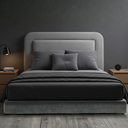 Ver imagem 6 de Cabeceira Queen Cama Moderna Estofada e Suede Cinza 170cm