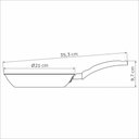 Ver imagem 3 de Kit 2 Frigideiras Antiaderentes 20cm Turim Tramontina Starflon Max Vermelha Alumínio Fritar