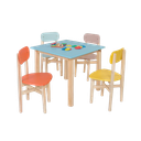 Ver imagem 2 de Kit Colore Mesa com 4 Cadeiras Infantil:multicores