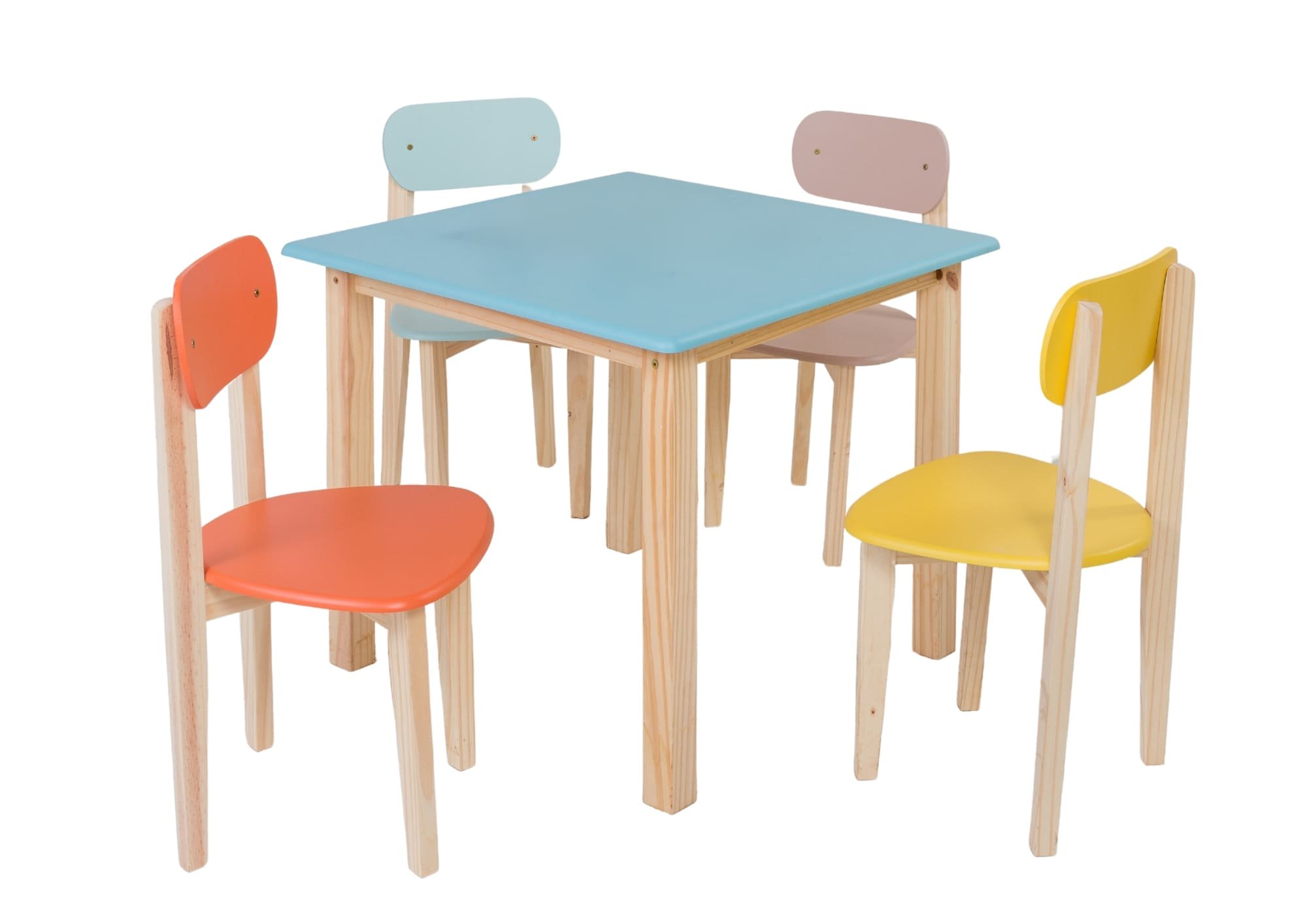 Kit Colore Mesa com 4 Cadeiras Infantil:multicores - 2