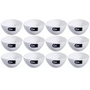 Ver imagem 1 de 12 Cremeiras 250ml Cumbuca Plástica Branca Petiscos Potes Triangulares Coza