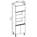 Ver imagem 2 de Armário de Cozinha Torre Quente 70cm com Pés 1307 Linha Conecta Genialgflex