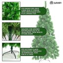 Ver imagem 2 de Árvore de Natal Pompom Mesclada 2.10m 577 Galhos Pinheiro Luxo Luvinco