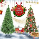 Ver imagem 1 de Árvore de Natal Pompom Mesclada 2.10m 577 Galhos Pinheiro Luxo Luvinco