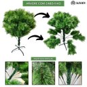 Ver imagem 4 de Árvore de Natal Pompom Mesclada 2.10m 577 Galhos Pinheiro Luxo Luvinco