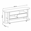 Ver imagem 4 de Rack para Tv até 65 Polegadas Ciclo 2 Portas Cedro/off White - Pnr Móveis