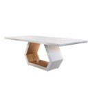 Ver imagem 1 de Mesa Ane 180cm Madeira e Vidro Mobillare