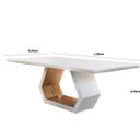 Ver imagem 2 de Mesa Ane 180cm Madeira e Vidro Mobillare