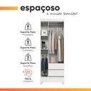 Ver imagem 7 de Guarda Roupas Solteiro 3 Portas 2 Gavetas Temis