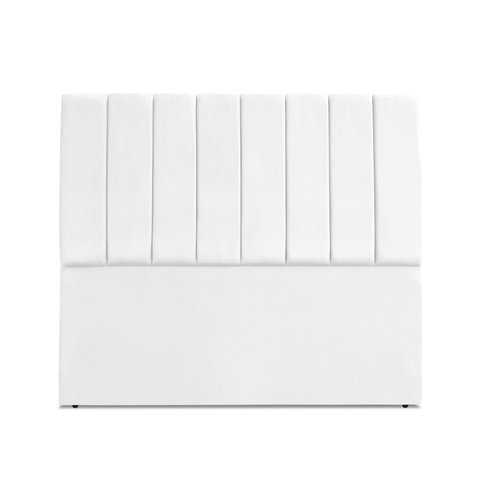 Cabeceira Estofada Casal Carla 140 Cm Suede Branco