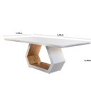Ver imagem 2 de Mesa Ane 220cm Madeira e Vidro Mobillare