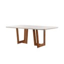 Ver imagem 1 de Mesa Patros 180cm Madeira e Vidro Mobillare