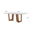 Ver imagem 2 de Mesa Patros 180cm Madeira e Vidro Mobillare