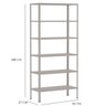 Estante Aço 6 Prateleiras 27Cm Capacidade 120kg Cinza - 4
