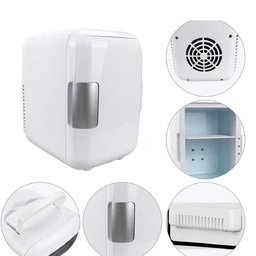 Mini Geladeira 4l 2 em 1 Refrigera e Aquece 12v Ideal para Casa, Carro, Skin Care e Cosméticos Branc - 5