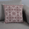 Capa para Almofada Grécia Dupla Face 45 X 45cm Tecido Jacquard com Zíper Vinho - 2