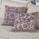 Ver imagem 4 de Capa para Almofada Grécia Dupla Face 45 X 45cm Tecido Jacquard com Zíper Vinho