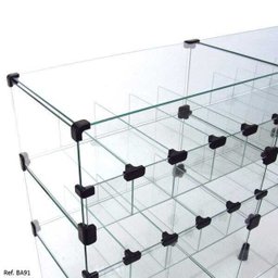 Balcão de Atendimento Modulado em Vidro - 1,00 x 1,10 x 0,30 - 3
