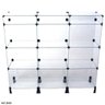 Balcão de Atendimento Modulado em Vidro com Porta Bijuteria - 1,20 x1,10 x 0,30 - 1