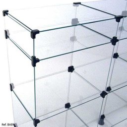 Balcão de Atendimento Modulado em Vidro com Porta Bijuteria - 1,20 x1,10 x 0,30 - 2