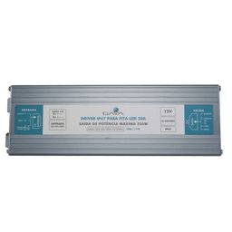 Fonte Driver Ip67 Gaya Blindado P/ Fita Led 20a 250w 12v - 2