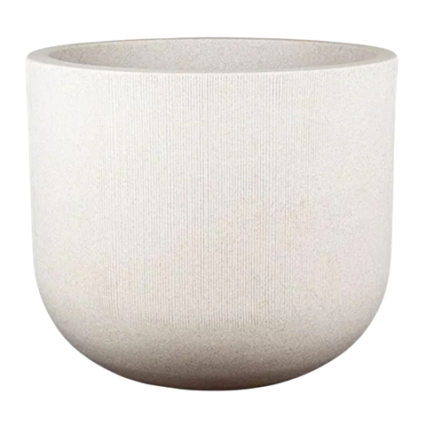 Vaso Fringe Cilíndrico 36 (20l) Cor Off-white Japi