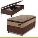 Ver imagem 2 de Cama Box Baú Solteiro Colchão Casal Solteiro D33 Pillow Top Van Gogh 88x188x29cm