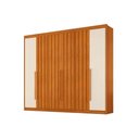 Ver imagem 3 de Guarda Roupa 6 Portas (4 Ripadas) e 6 Gavetas Atenas Cinamomo-off White - Conquista