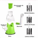 Ver imagem 6 de Ralador Fatiador Moderno Prático com 3 Lâminas