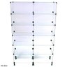 Estante de Vidro Modulado - 1,00 x 1,90 x 0,30 - 2