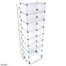 Estante de Vidro Modulado - 0,50 x 1,70 x 0,30 - 1
