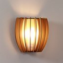 Ver imagem 4 de Arandela Bari Mini Carvalho Vazado Aletado