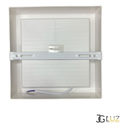 Ver imagem 5 de Kit 2 Plafon Luminária Painel Quadrado Recuado Sobrepor 18w - Branco - Branco Neutro 4000k - 110v/22