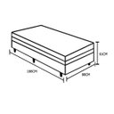Ver imagem 4 de Cama Box Baú Solteiro Colchão Mola Bonnel Acolchões + Box Sintético 61x88x188 - Marrom