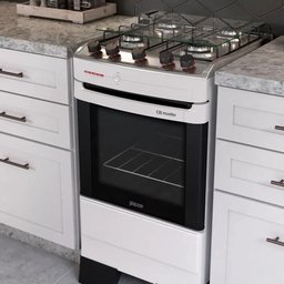 Fogão Mueller 4 Bocas Piacere Branco Bivolt - 3