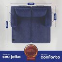 Ver imagem 5 de Sofá Cama Elo 1,90m Xpand Tech Tecido Velourê Azul Cama Inbox