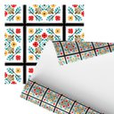 Ver imagem 3 de Papel de Parede Adesivo Azulejo Arabesco Florido 2,80m
