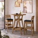 Ver imagem 1 de Conjunto Mesa Bistrô com 2 Banquetas Cedro Gold 11C