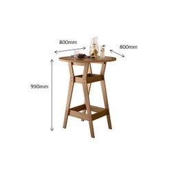Conjunto Mesa Bistrô com 2 Banquetas Cedro Gold 11C - 3