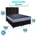Ver imagem 3 de Kit Cabeceira + Cama Box Bau + Colchão Queen Molas Ensacadas Petrus Paropas