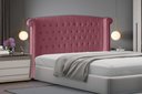 Ver imagem 2 de Cabeceira de Cama Box Luxo Queen 160 Cm Suede Rosa Bebê Eli Móveis