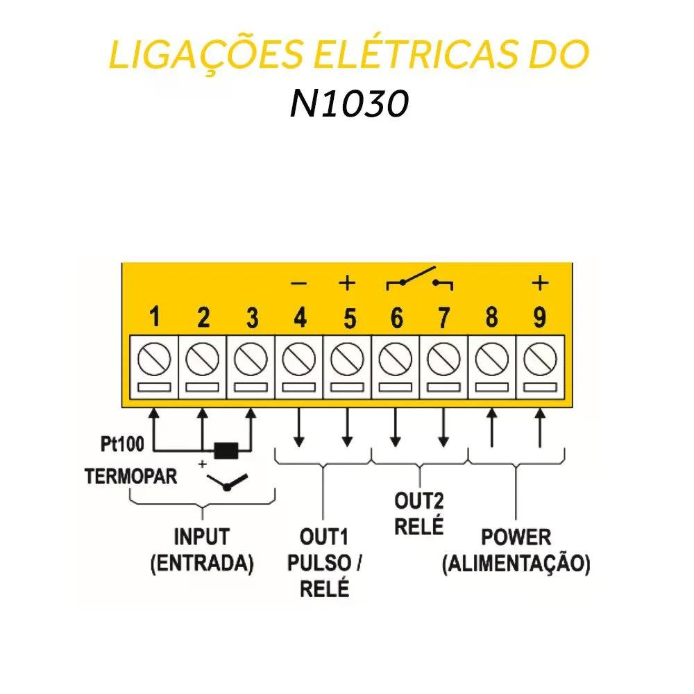 Controlador de Temperatura Digital - N1030-rr 100-240vca - 6