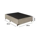 Ver imagem 3 de Base Cama Box Casal Suede 138x188 Bege