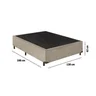 Base Cama Box Casal Suede 138x188 Bege - 3